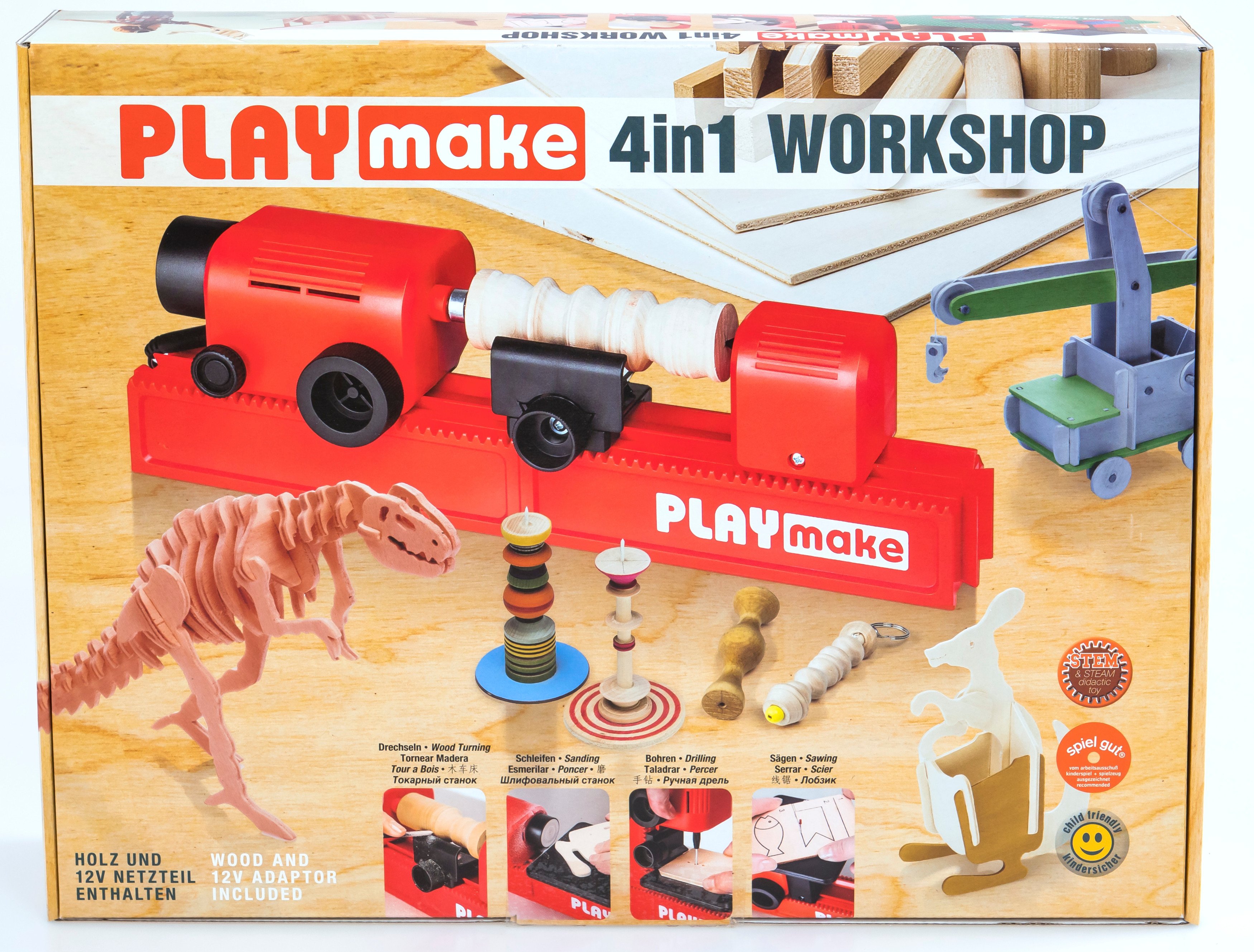 The cool tool PLAYmake 4-in-1 Werkbank für Kinder