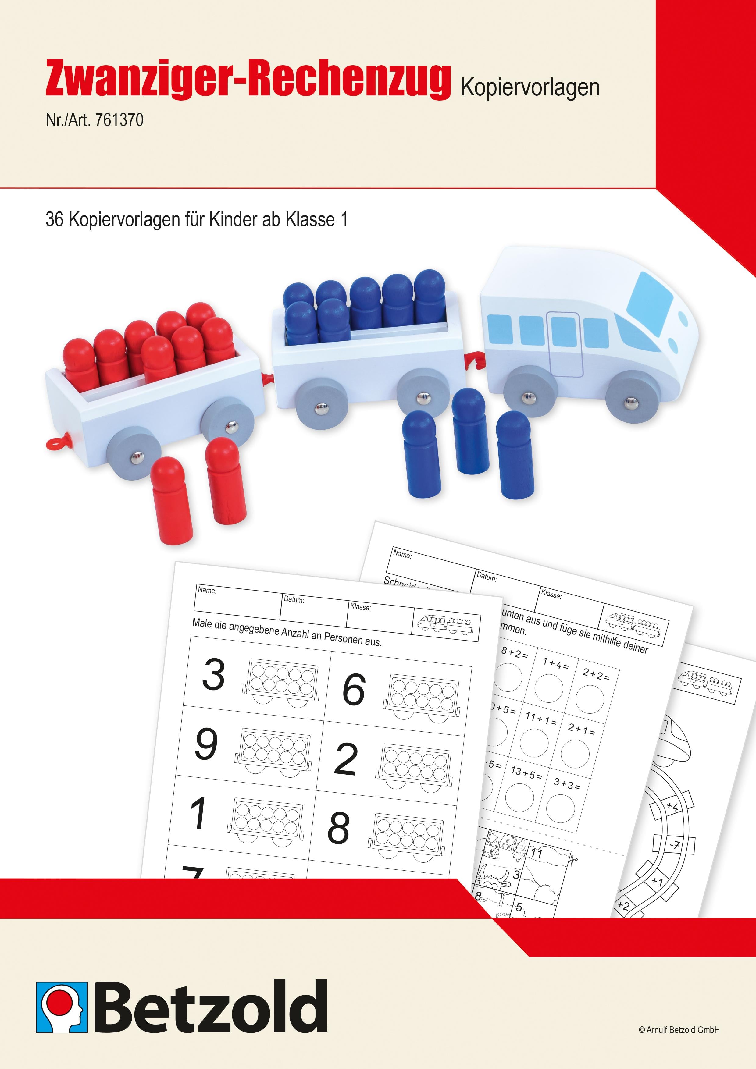 Betzold Kopiervorlagen „Zwanziger-Rechenzug“, Ausführung: deutsch