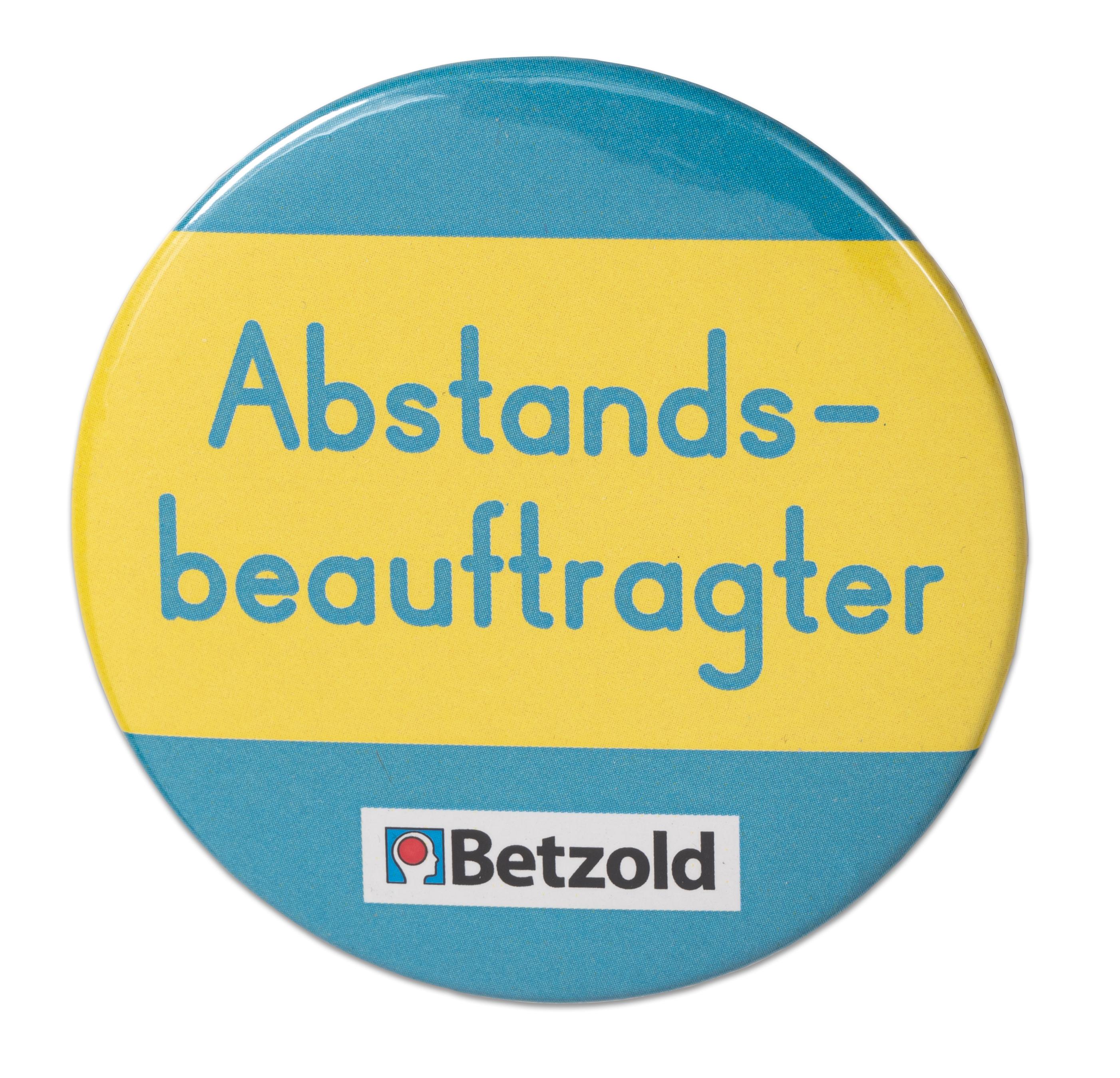 Betzold Ansteck-Button, Abstandsbeauftragter, 10 Stück