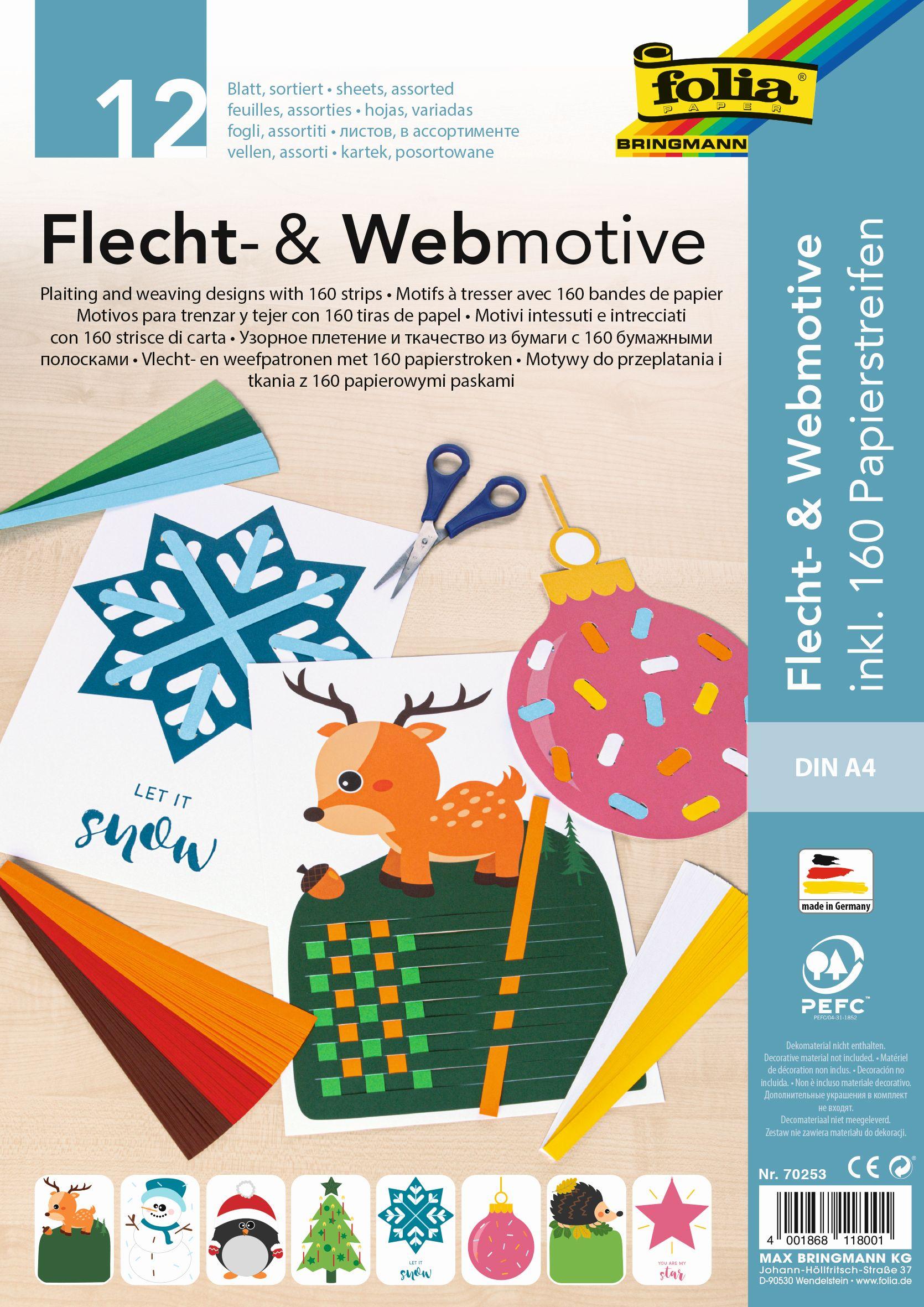 folia Flecht- und Webmotive Bastelset XMAS
