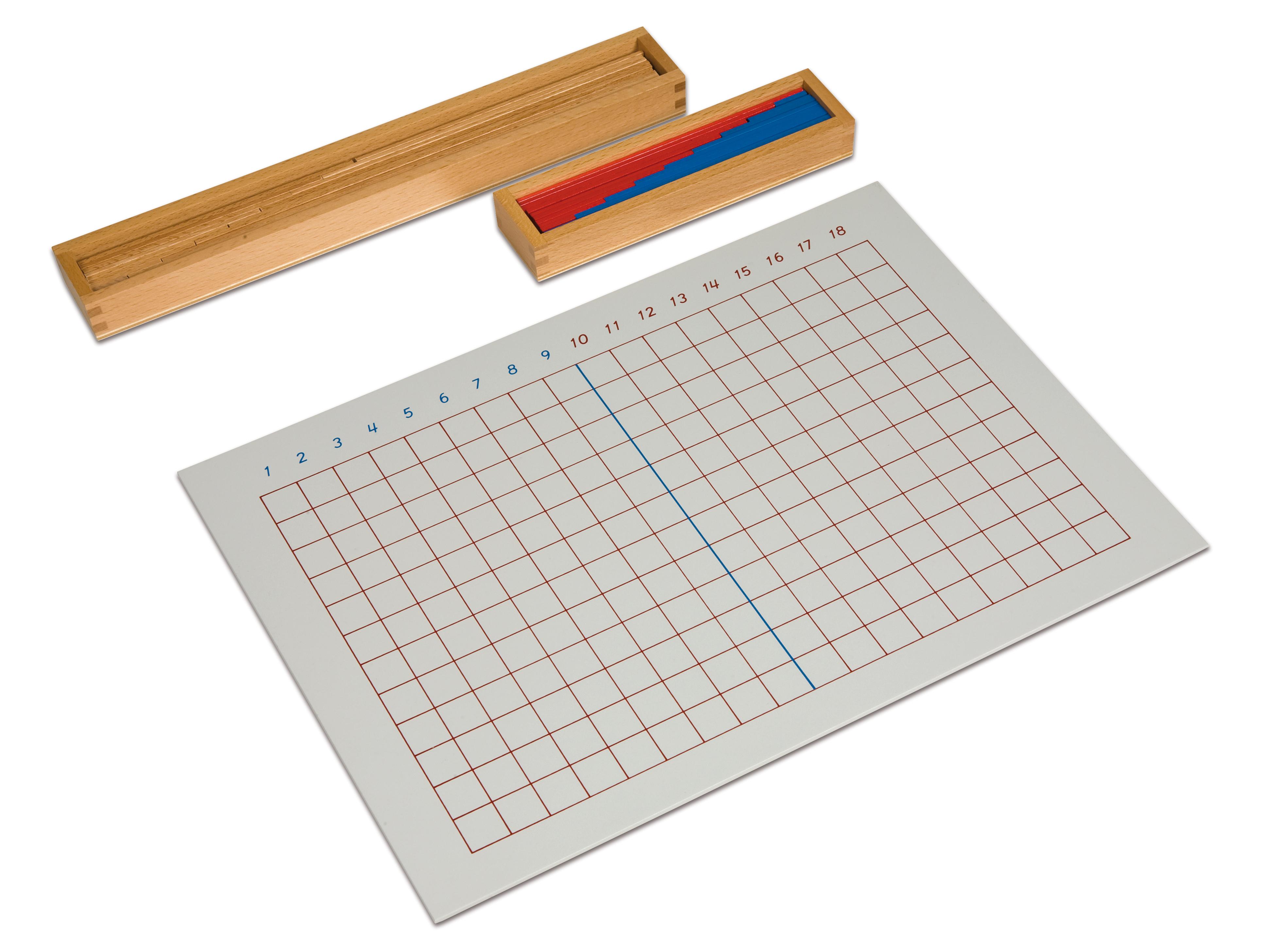 Nienhuis MONTESSORI Nienhuis Streifenbrett zur Subtraktion