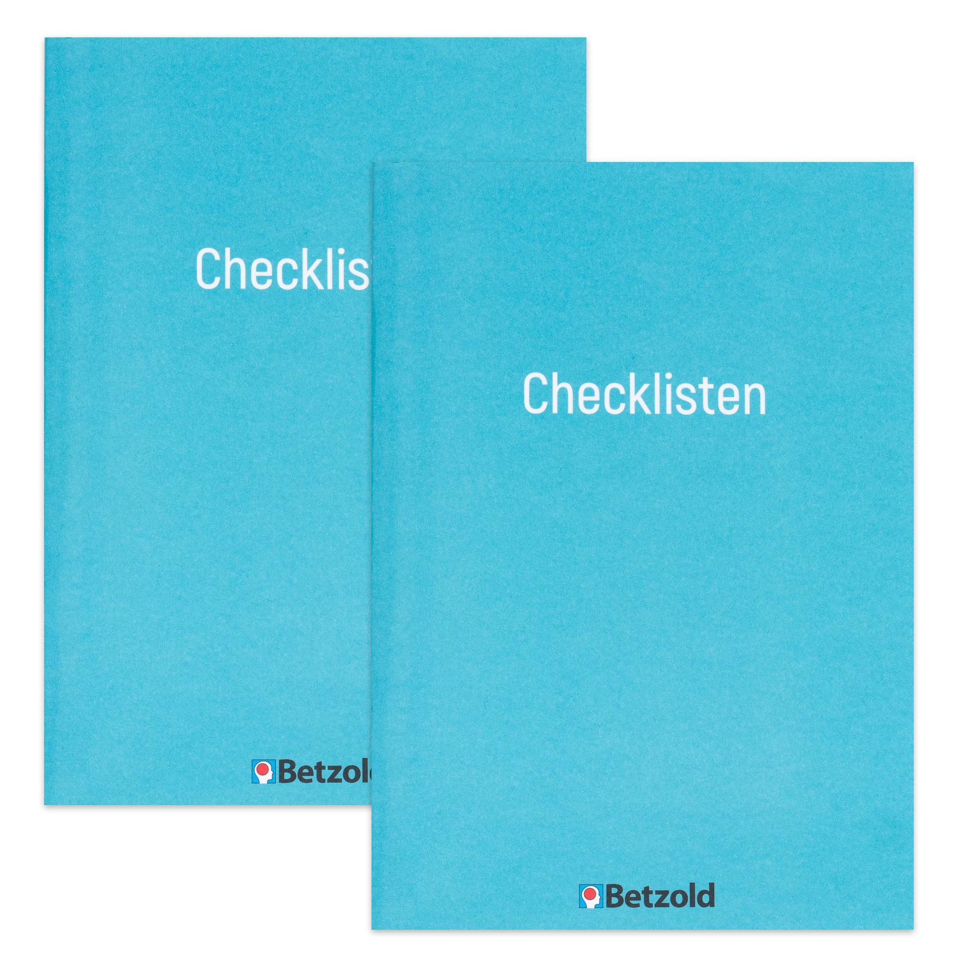 Betzold Listenhefte „Checklisten“, 2 Stück