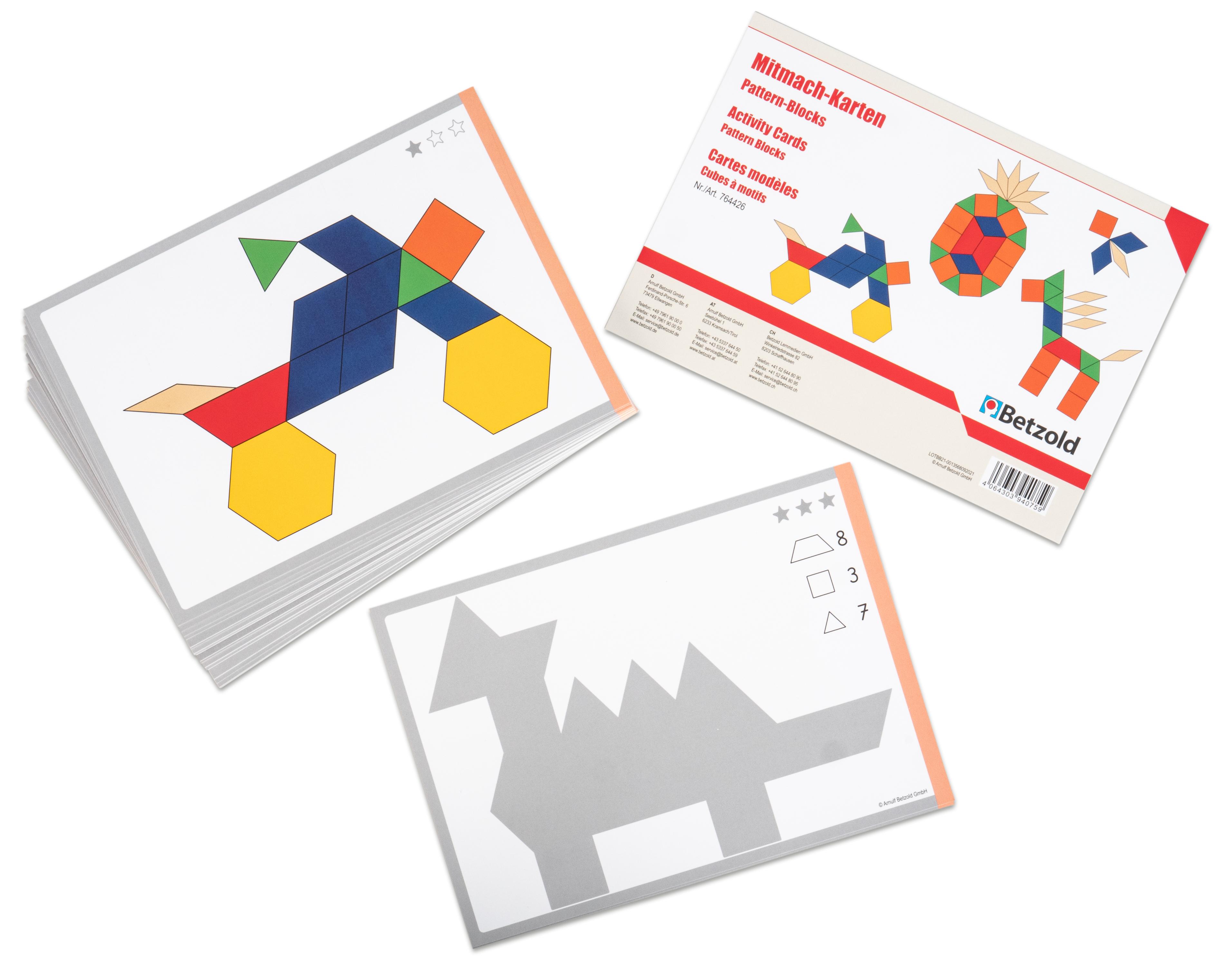 Betzold Mitmach-Karten „Pattern Blocks“