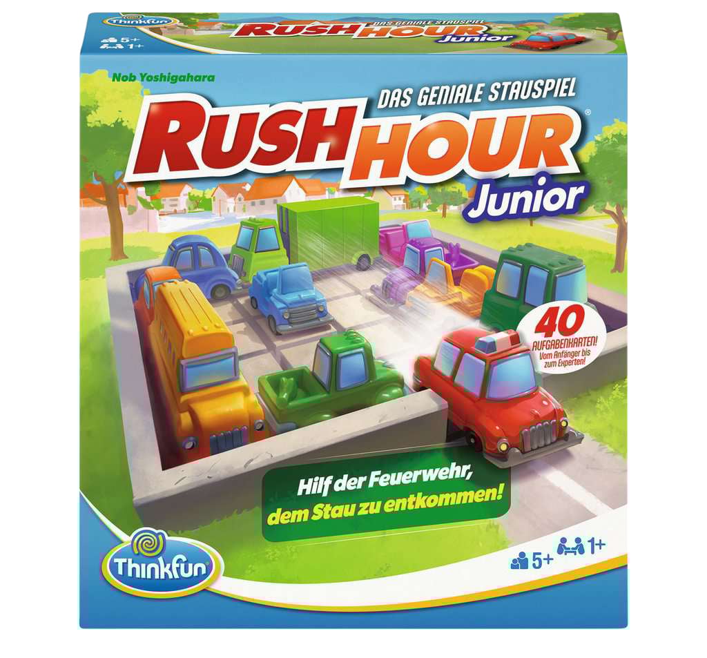Thinkfun Rush Hour® Junior, Ausführung: 40 Aufgabenkarten