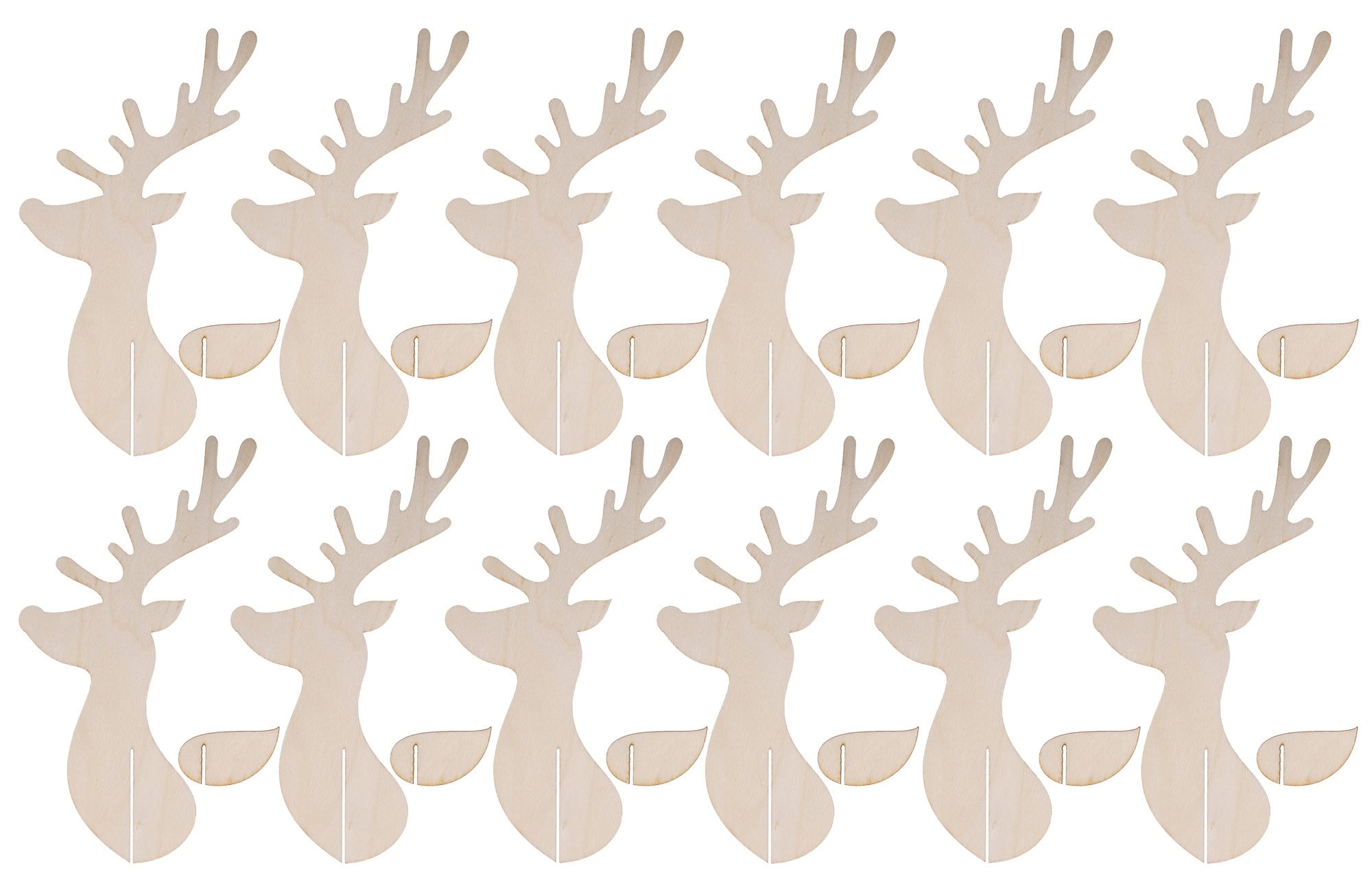 SUNNYSUE Bastelset „Rentiere“ für Papprollen, 24-teilig