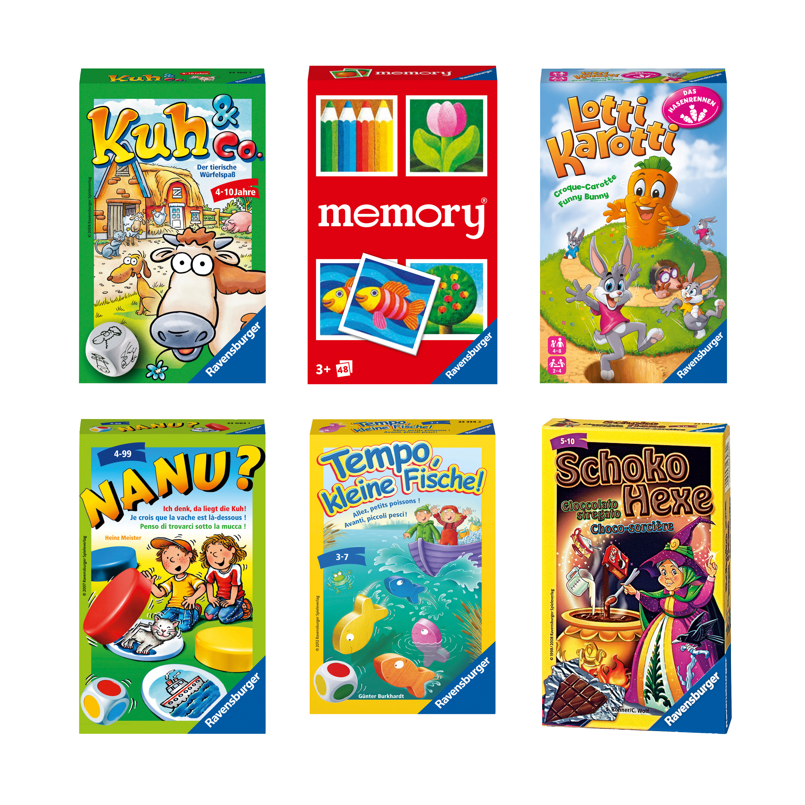Ravensburger Mitbringspiele, 6er-Set
