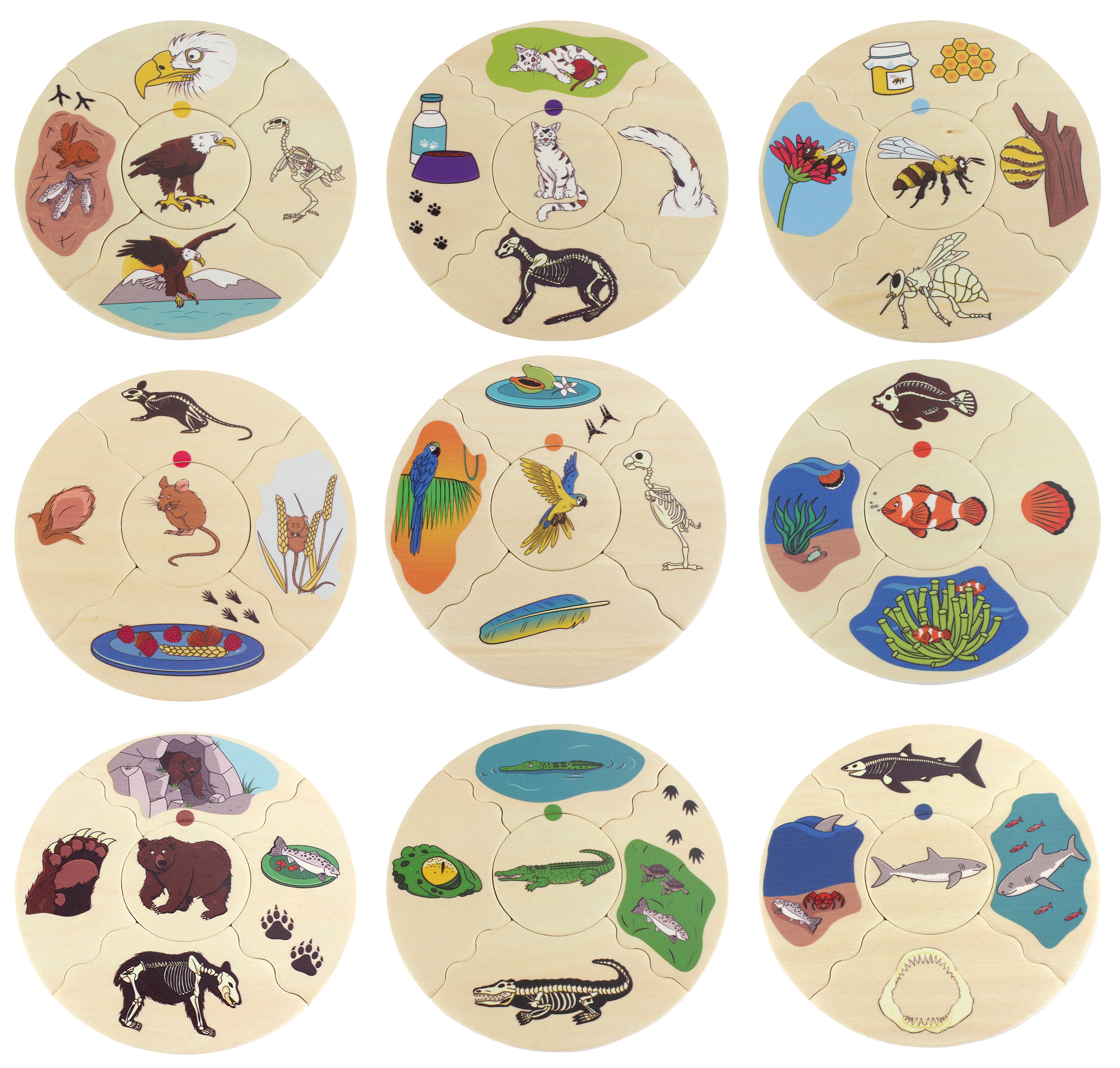 beleduc NAWITO Puzzle „Tierarten“