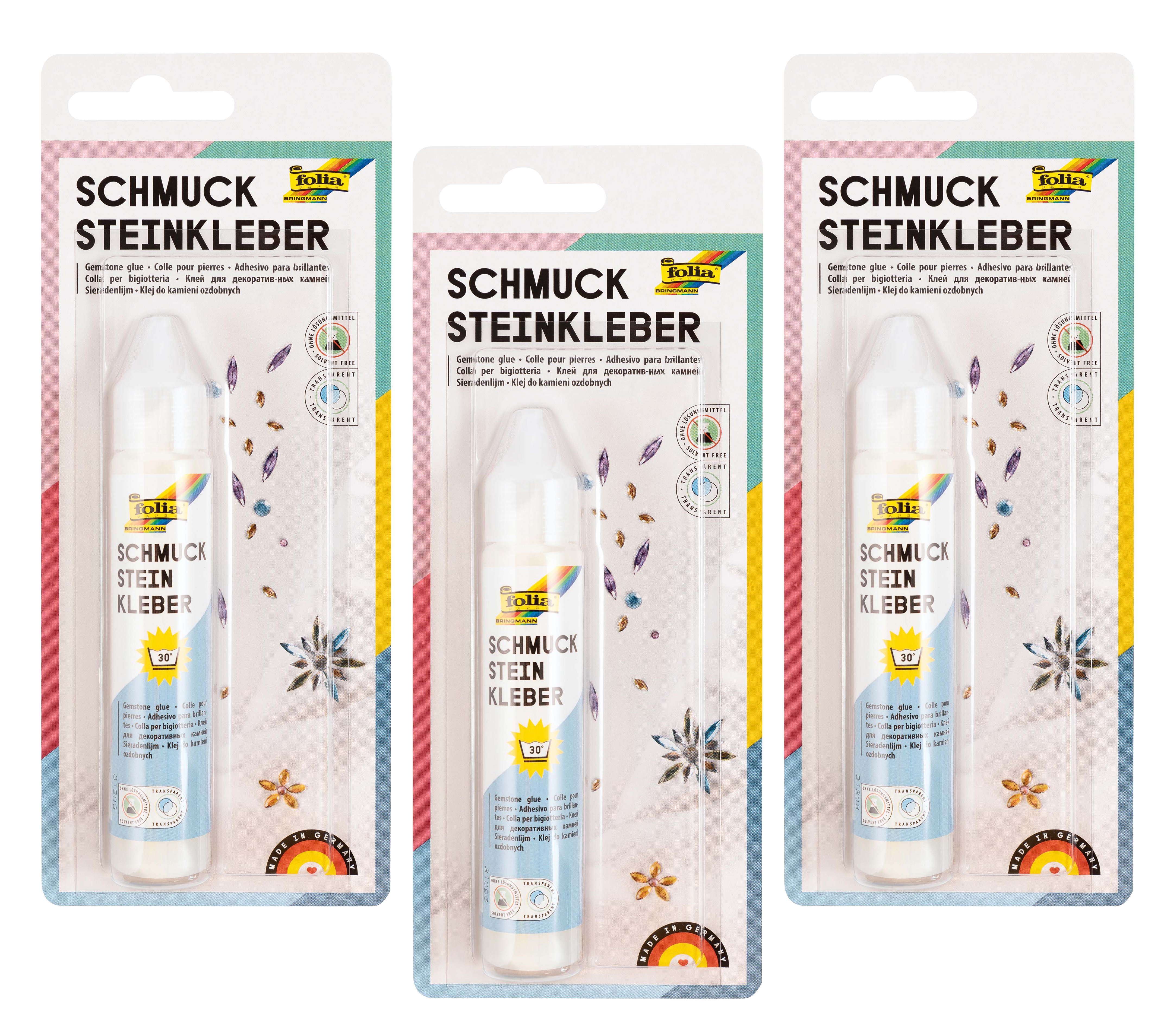 folia Schmucksteinkleber, 3x 30 g