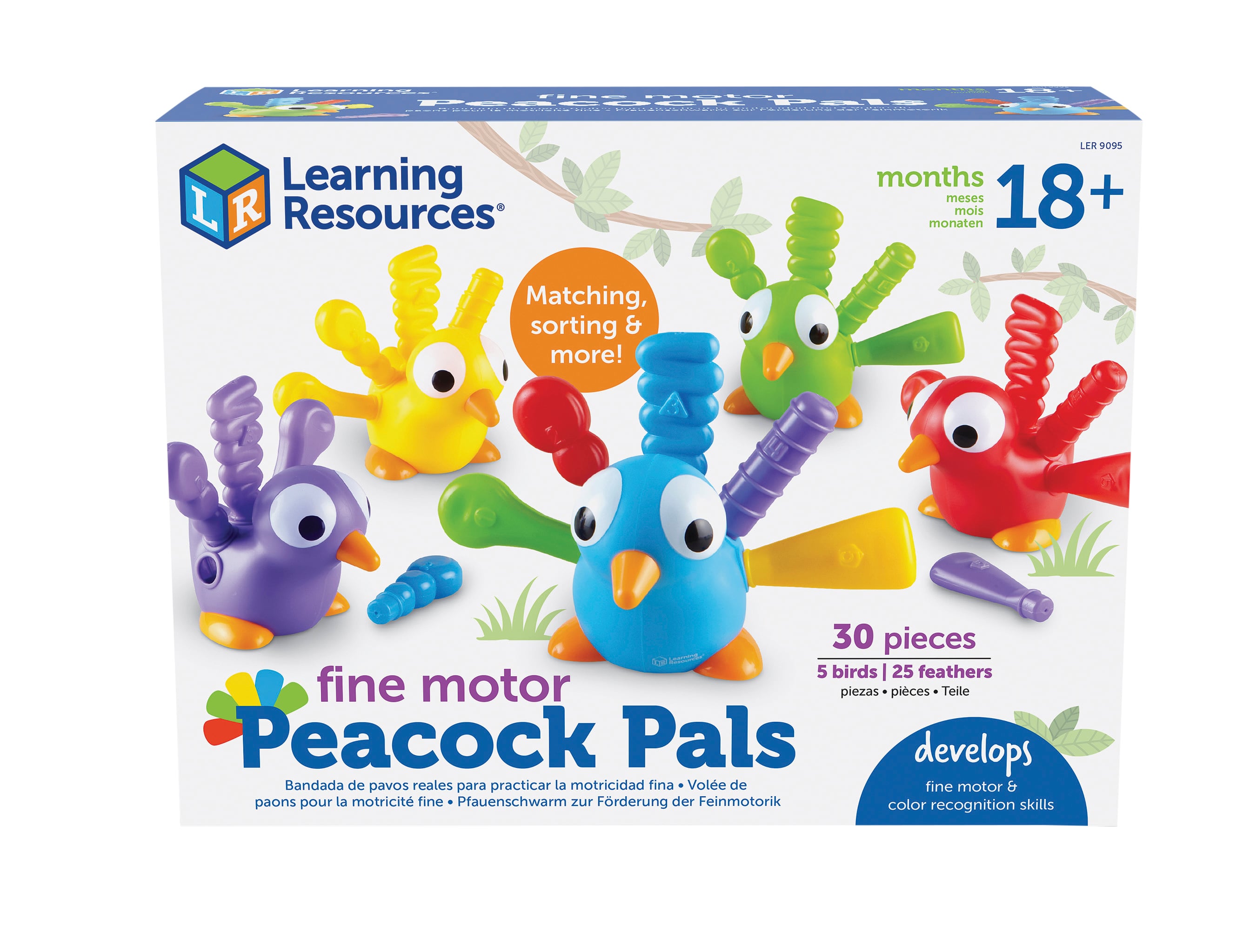 Learning Resources Feinmotorik-Spiel „Pfauenfreunde“