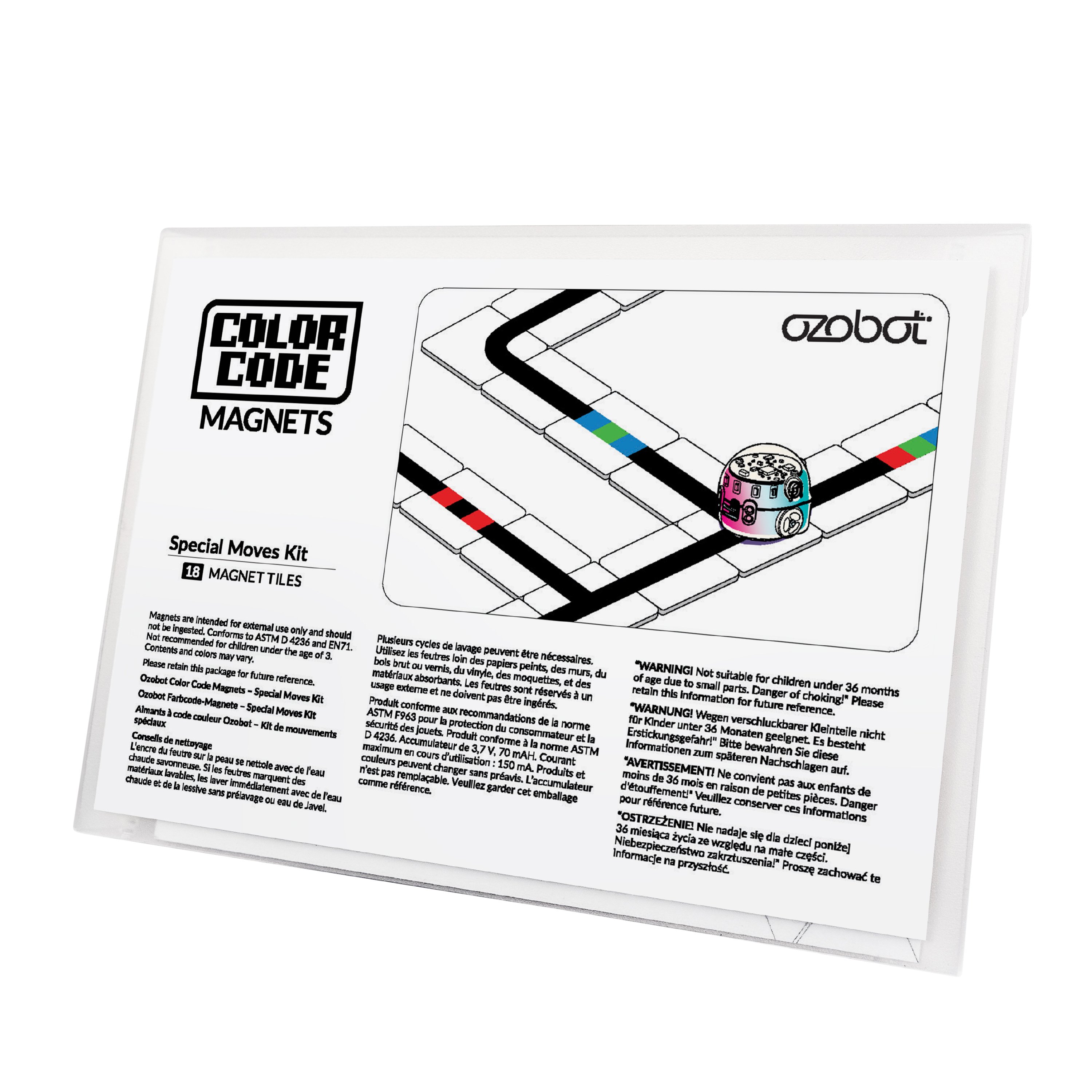 ozobot Farbcode-Magnete – Spezialbewegungsset