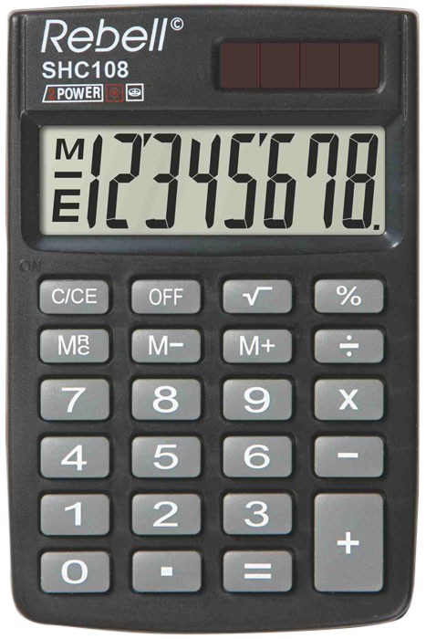 Grundschul-Taschenrechner „Rebell SHC 108“