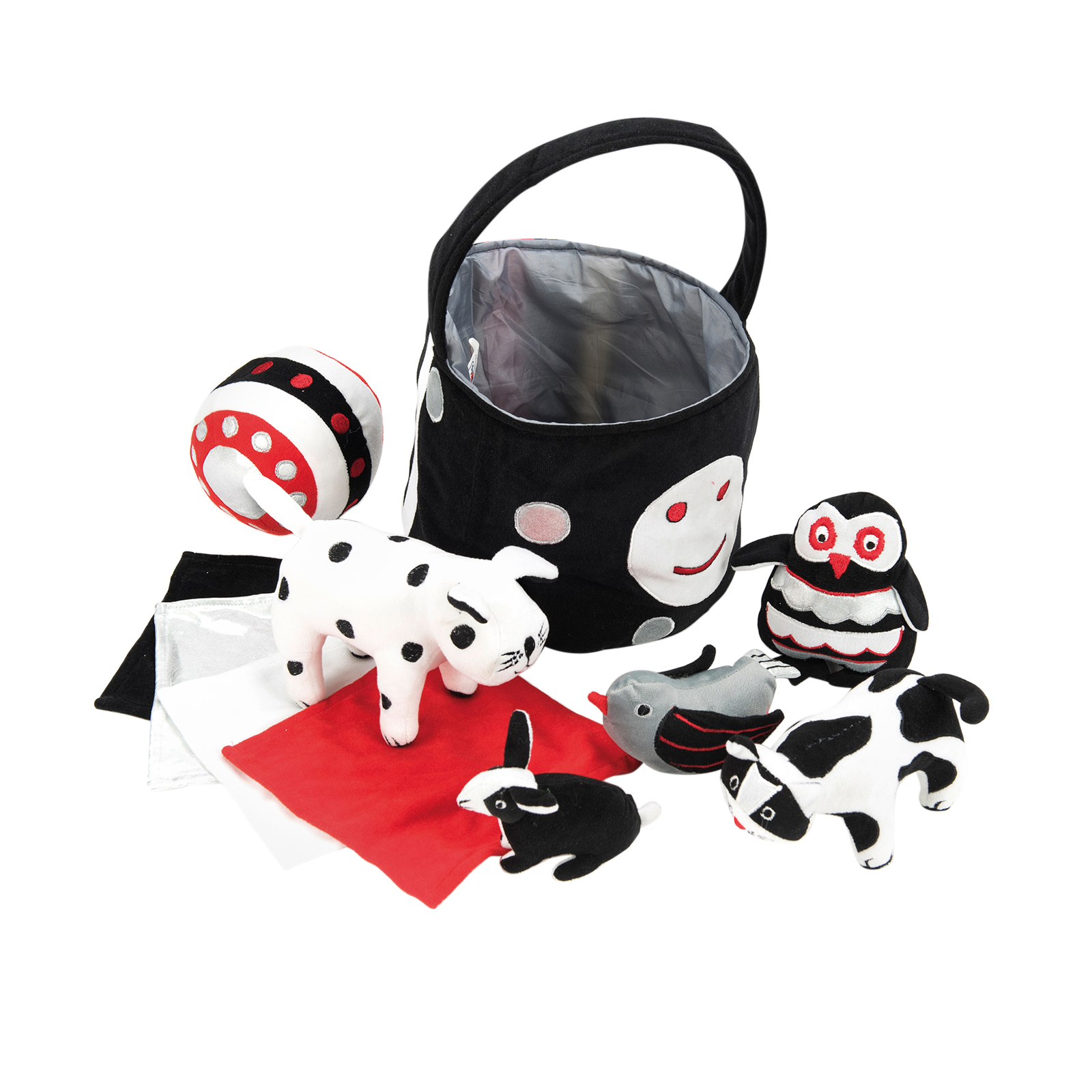 tts Soft-Sensorik-Spielzeug „Schwarz-Weiß“