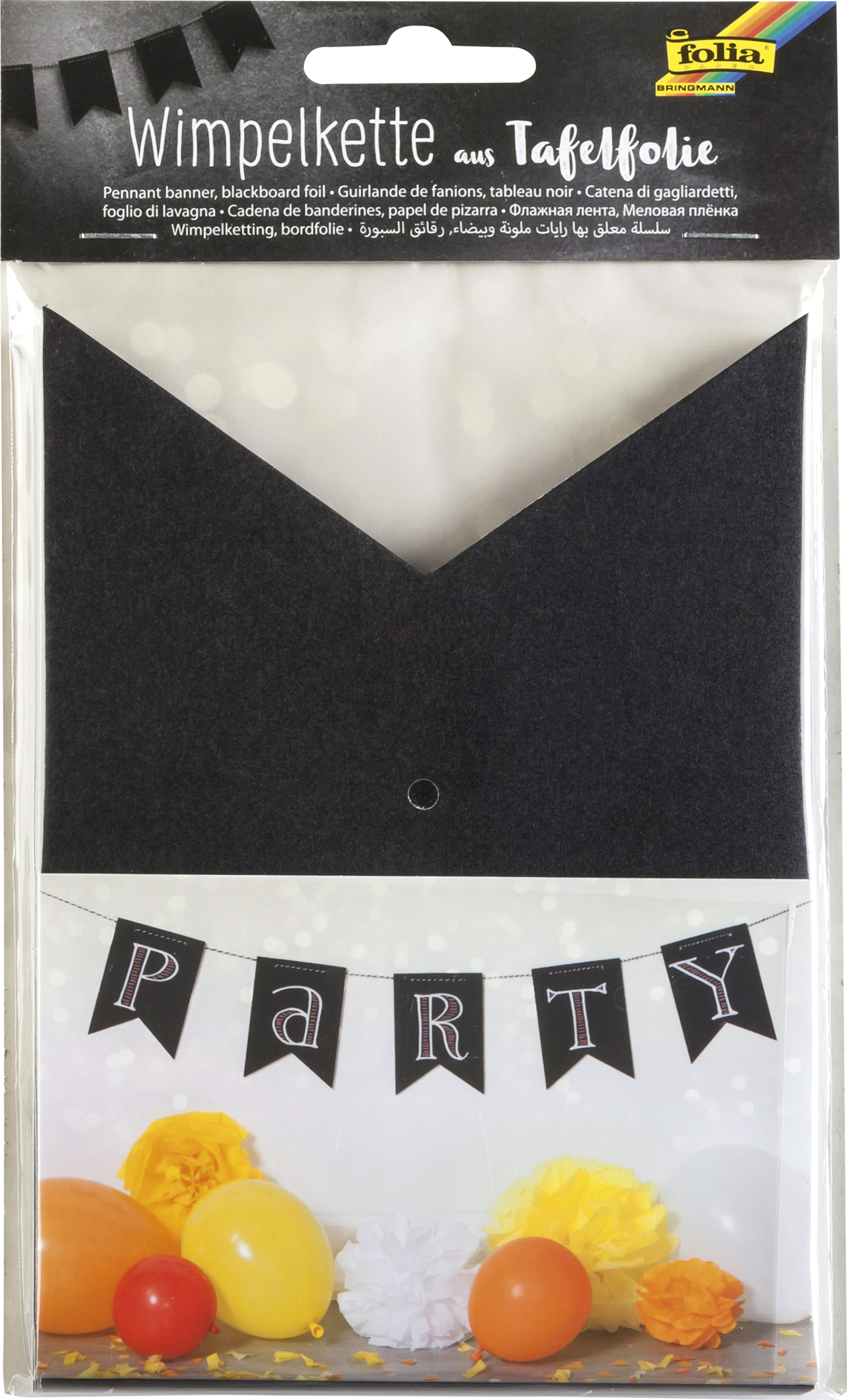 folia Wimpelkette aus Tafelfolie