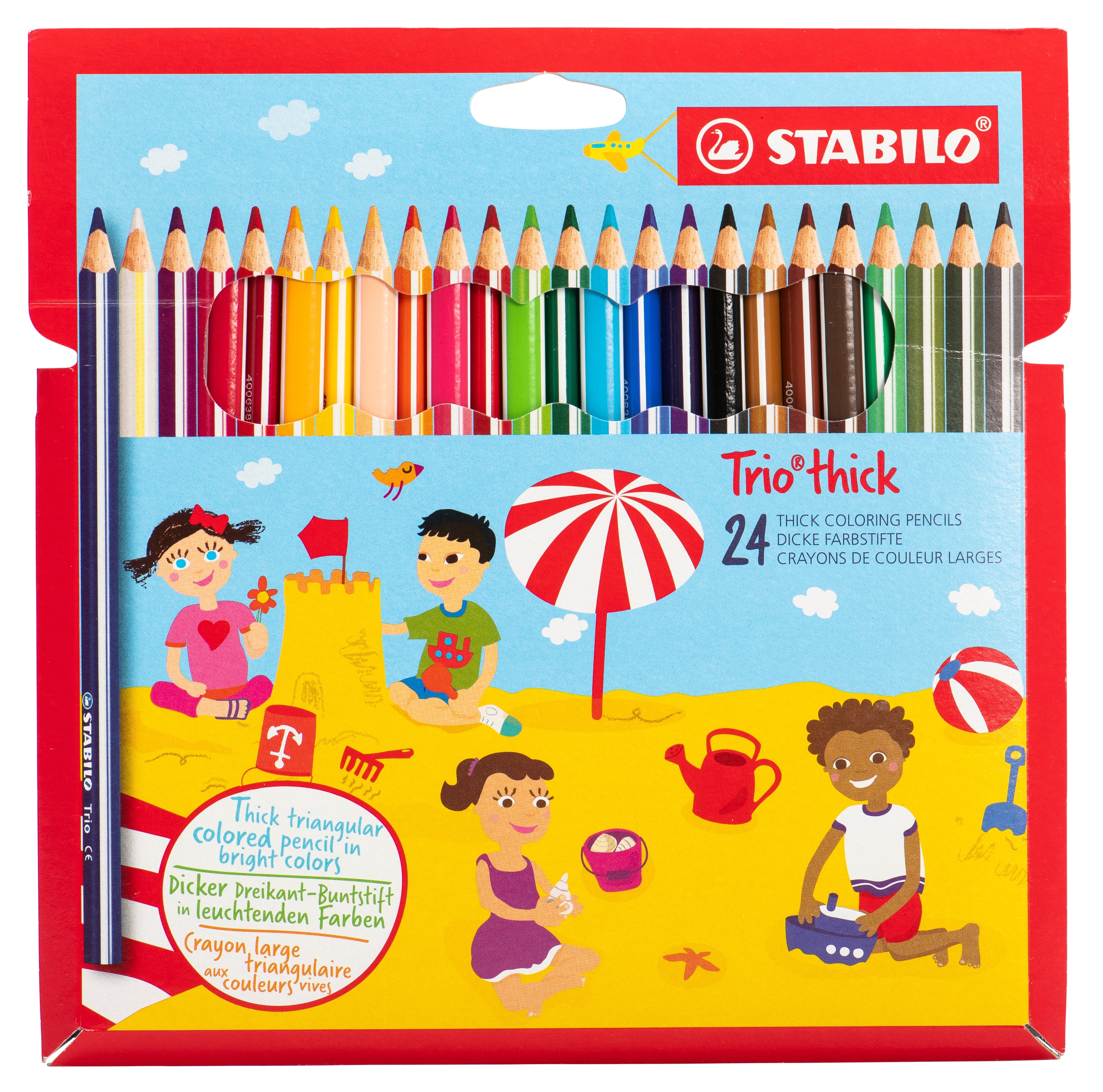 STABILO® Buntstifte „Trio dick“, 24er-Set