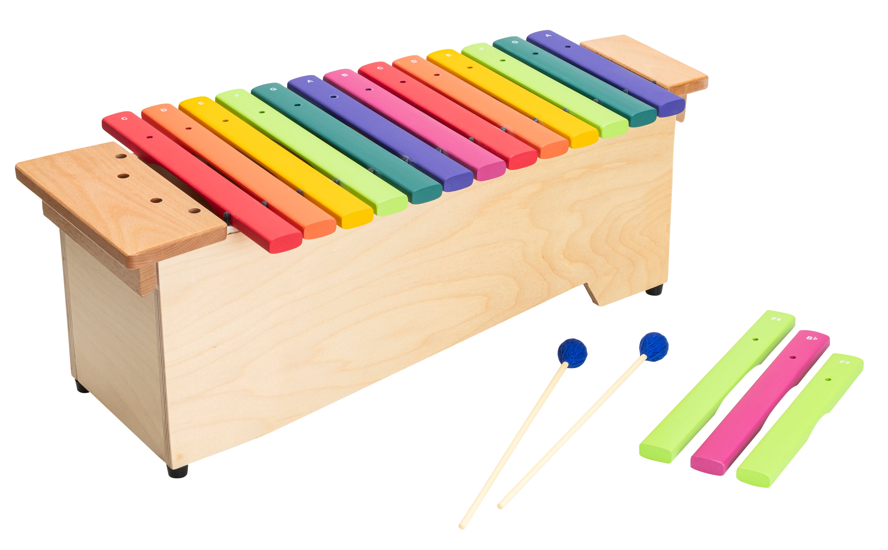 Betzold Alt-Xylophon in Boomwhackers®-Farben, diatonisch