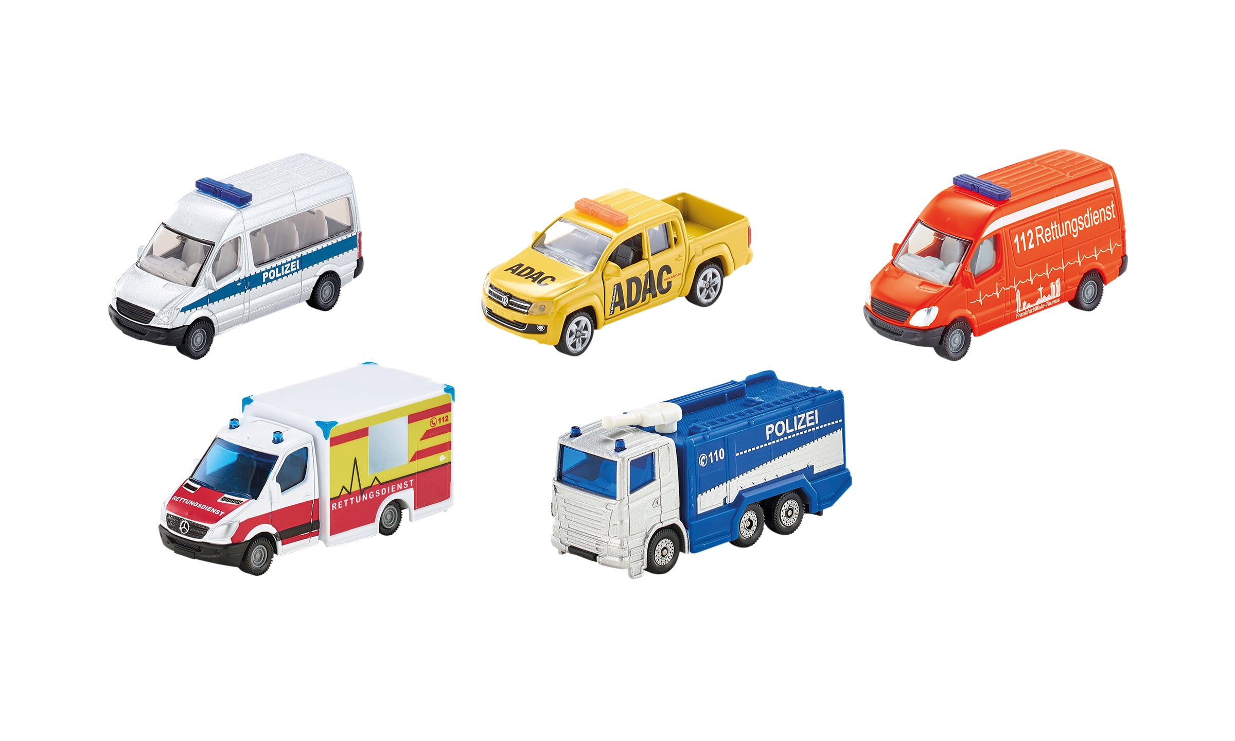 Siku Einsatzfahrzeuge-Set, 1:87, 5 Stück