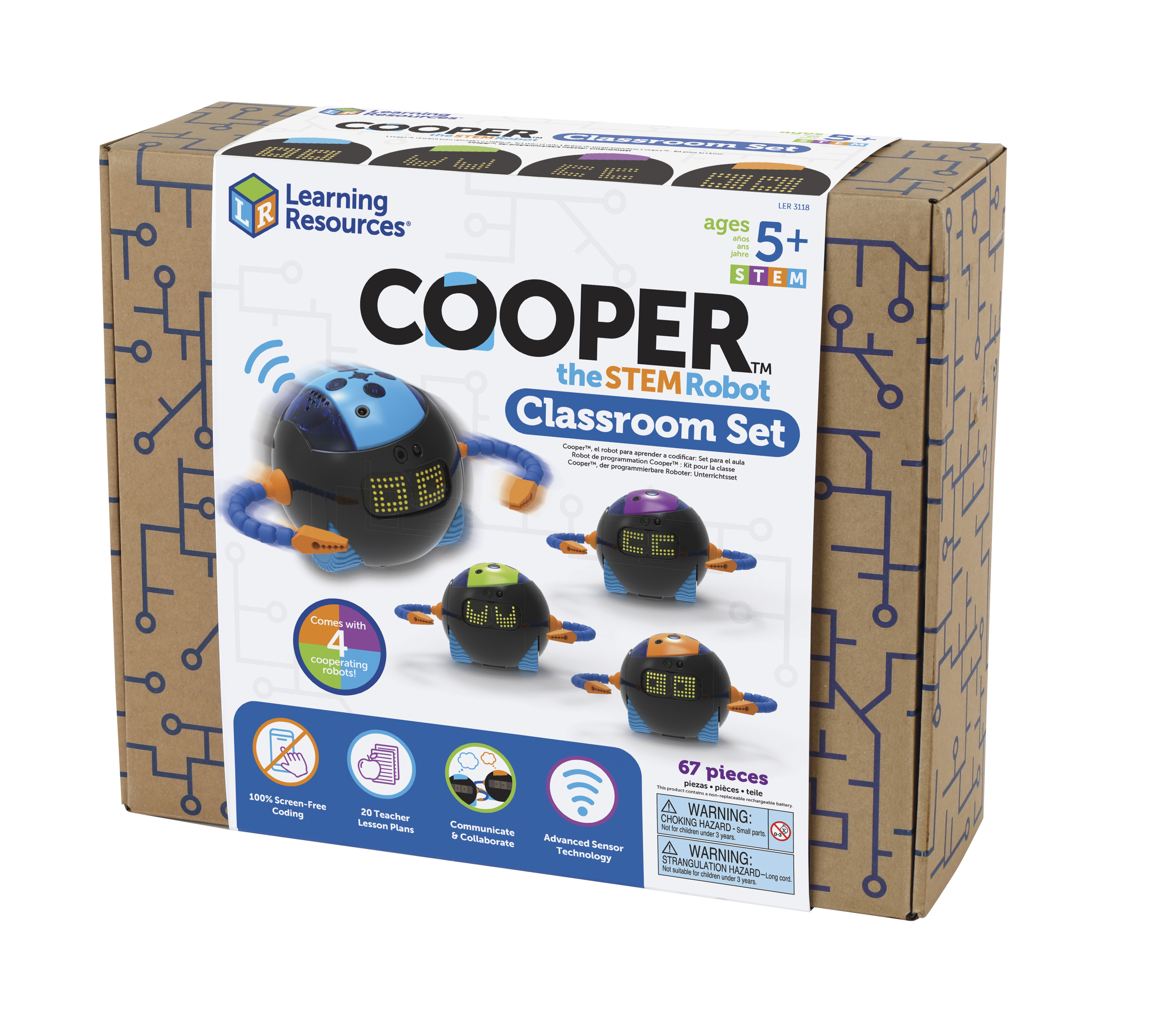 Learning Resources Cooper STEM Roboter Klassen-Set
