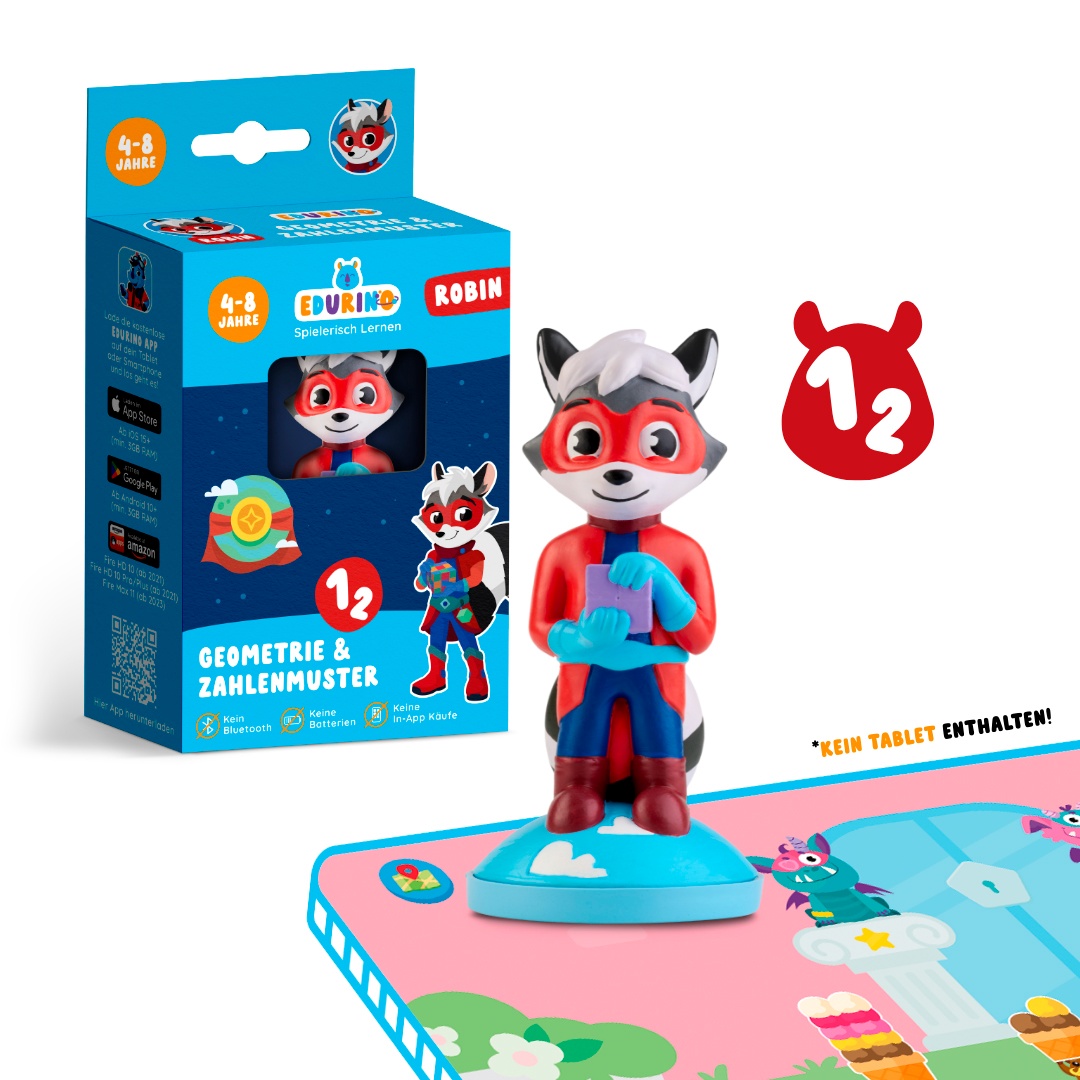 Edurino Figur Robin „Geometrie & Zahlenmuster“