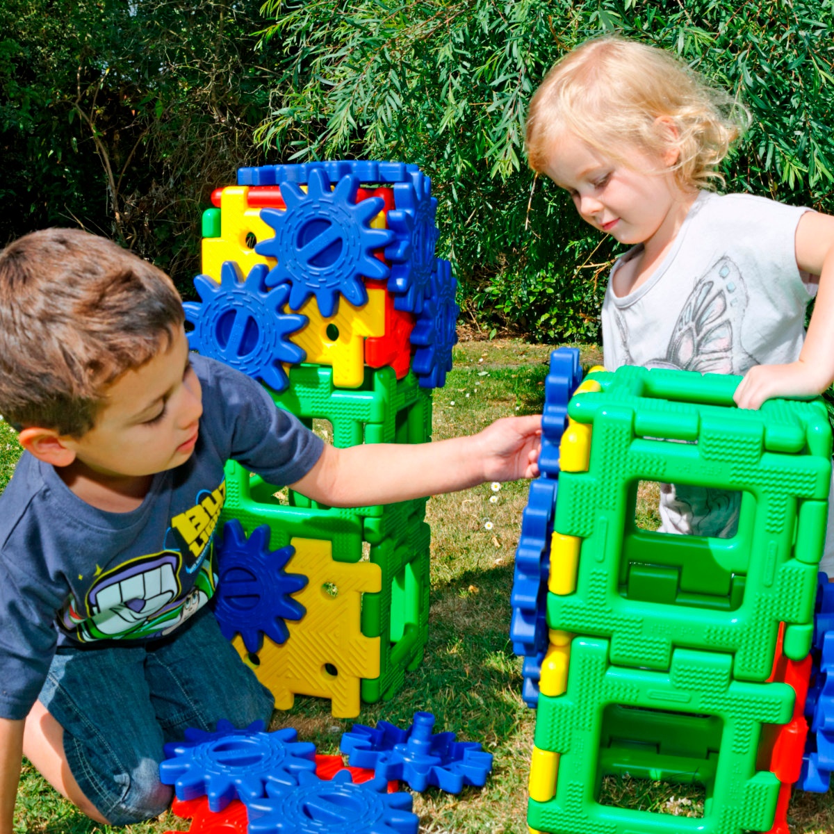 POLYDRON Baumaterial „Zahnrad-Set", 58-teilig