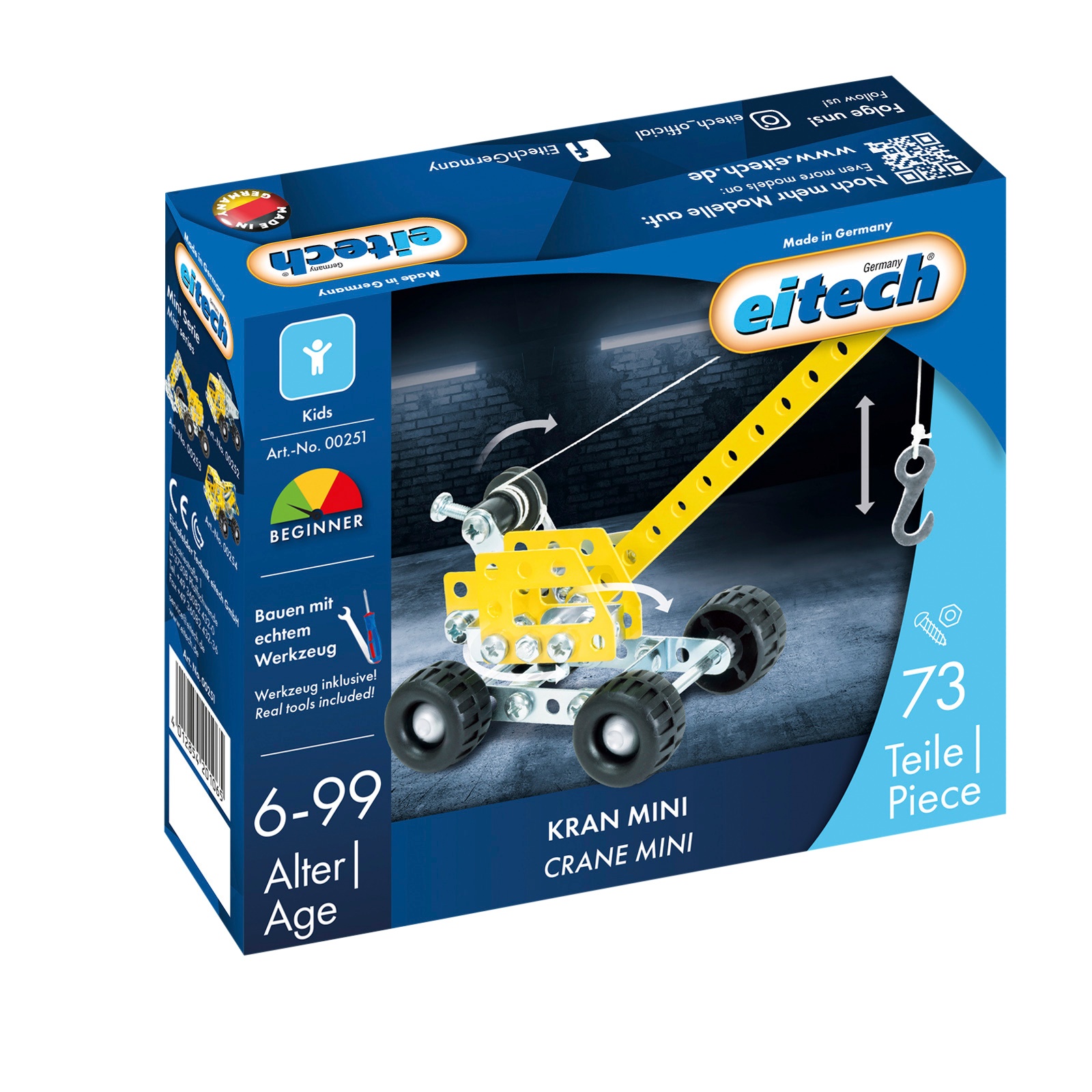 eitech Metallbaukasten „Kran mini“