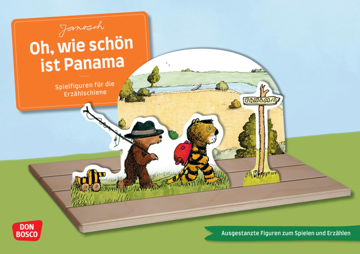 Don Bosco Oh, wie schön ist Panama. Erzählschienen-Figurenset, Erzählschiene & Erzählfigur