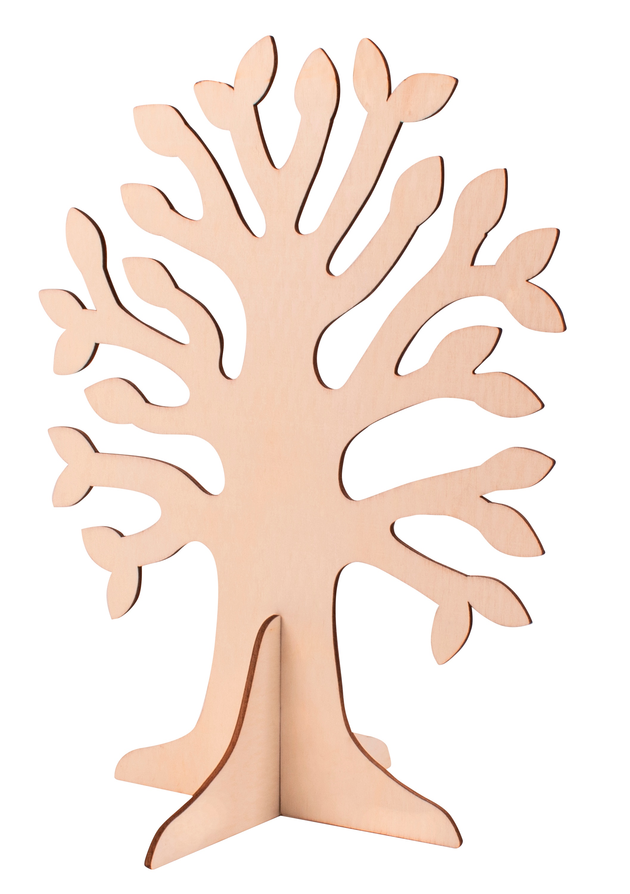 PLAYBOX Holzbaum zum Selbstgestalten, Holzaufsteller & Blankomaterial