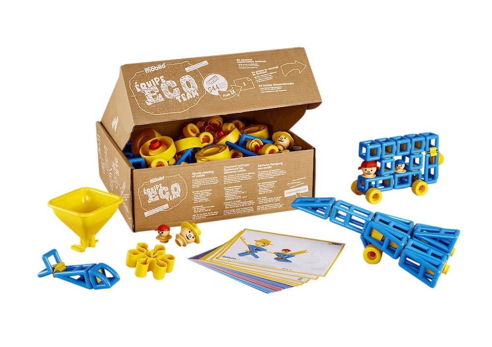 plasticant mobilo mobilo Konstruktions-Set Eco Team, 544-teilig, Konstruktionsset