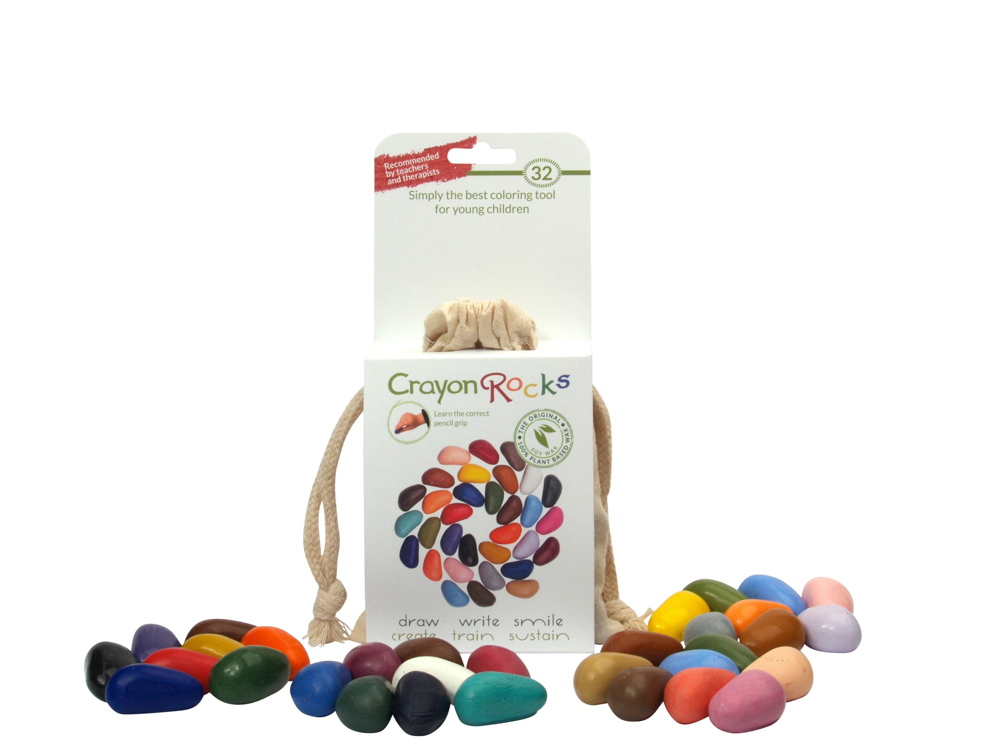 Crayon Rocks Wachsmalsteine, 32 Stück, Wachsmalstift
