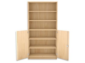 Flexeo® Schrank, 6 Fächer, 2 Halbtüren, Breite 94,4 cm