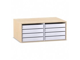 Flexeo® Aufsatz zum Papier- und Bilderschrank, 8 kleine Auszüge