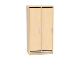 Flexeo® Garderobenschrank „Armadio“, 2 Türen, mit Fachböden, Höhe 130,4 cm