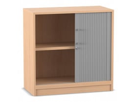Flexeo® Rollladenschrank, 2 Fächer = 2 Ordnerhöhen