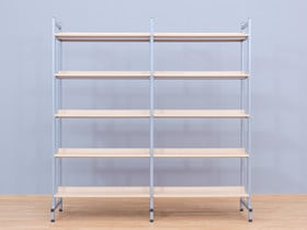 Bücherregal Schule, doppelseitige Böden