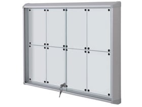 Schaukasten Premium Indoor, Whiteboard-Rückwand