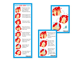 Betzold Aufkleber Händewaschen, 10 Stück