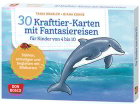 30 Krafttier-Karten mit Fantasiereisen – Bildkarten