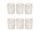 Papierlaternen weiß 6 Stück
