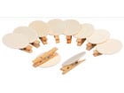 10 Blanko Namensschilder aus Holz