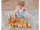 Stapel und Baublock aus Holz