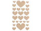 folia Moosgummi Glitzer Sticker Herz 50 Stück