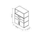 Betzold Flexwall Kombischrank 3 OH 2 Schübe