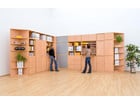 Flexeo® Schrank 10 Fächer Mittelwand 2 Türen Breite 94 4 cm