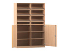 Flexeo® Schrank 6 Schrägablagen 8 Fächer Mittelwand 2 Halbtüren