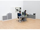 Flexeo® Drehtüren Schrank 2 Fächer = 2 Ordnerhöhen