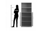 Flexeo® Schrank 5 Fächer unten Drehtüren = 5 Ordnerhöhen