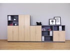 Flexeo® Drehtüren Schrank 5 Fächer = 5 Ordnerhöhen