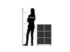 Flexeo® Regal 2 Reihen 6 Fächer H x B x T: 98 x 66 5 x 40 8 cm