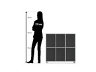 Flexeo® Regal 3 Reihen 6 Fächer