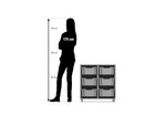 Flexeo® Regal PRO 2 Reihen 6 Boxen Gr M