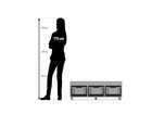 Flexeo® Regal PRO 3 Reihen 3 Boxen Gr M Aufkantung